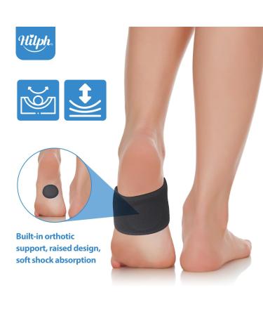 Buy Hilph Copper Foot Vault Bandages for Plantar Fasciitis & Heel Spur Relief | Compression Midfoot Gel Bandages - 1 Pair - Buy Online on GoSupps.com