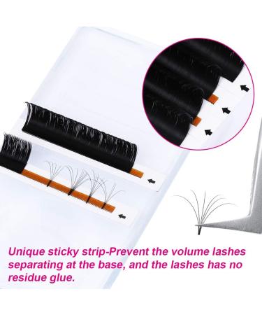 Fadlash Easy Fan D Curl 0.05 9mm Russian Volume Lashes - Natural Look Self Fanning Eye Lash Extensions - 9mm D Curl - Buy Online on GoSupps.com