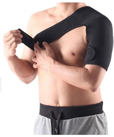 Neoprene Shoulder Support Strap for Injury & Arthritis - Left/Right Gym Sport Brace - Buy Online on GoSupps.com