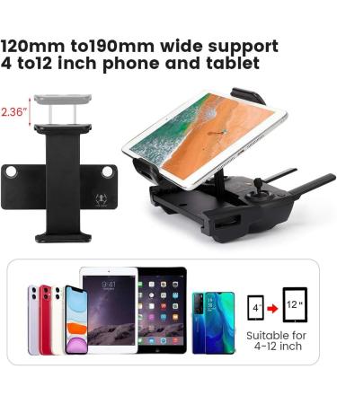 Foldable Tablet Mount Holder for DJI Drones (4-12 Inch) - Compatible with Air 2S, Mavic Air 2, Mini 2, Mavic Mini, Mavic 2, Mavic Air, Mavic Pro, Spark - Buy Online on GoSupps.com