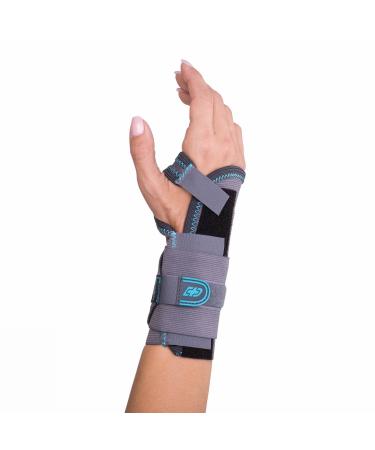 DonJoy Advantage DA161WB01-GRY-XS S-L Stabilizing Elastic Wrist Brace for Carpal Tunnel Sprains Strains Tendonitis Instabilities Palm Stay Medium/Large