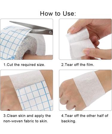 Breathable Medical Non-Woven Adhesive Tape for Wound Care - 15cm x 10m | International Shipping Available - Buy Online on GoSupps.com