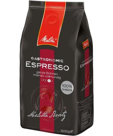  Melitta Melitta Espresso whole coffee beans 100% Arabica fortified spicy intense and balanced strong roast 1kg - Buy Online on GoSupps.com