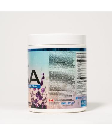 Believe Supplements Performance EAA - Essential Amino Acids Formula | Boost Muscle Recovery Performance & Hydration | Sugar-Free & Delicious Flavors Available! (30 servings Grape Freeze) Grape Freeze 30 servings - Buy Online on GoSupps.com
