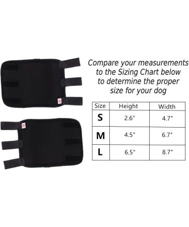 Pair of Dog Front Leg Brace - Canine Compression Wrap Protects Wounds Heal Support Due to Arthritis to Prevent Injuries(1 Pair SM) - Buy Online on GoSupps.com