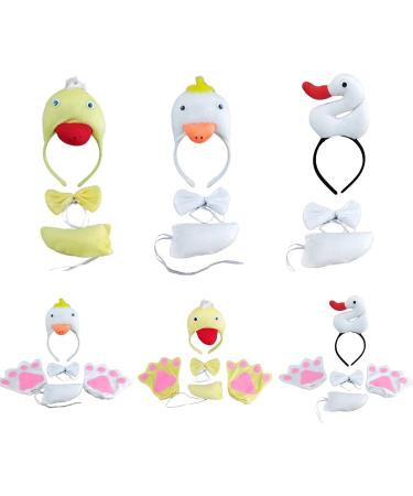 Skirt Duck Geese Headbands Collar Tail Animal Geese Hair Hoop for Kids Shows Duck Animal Hairbands Cartoon Costume - Buy Online on GoSupps.com