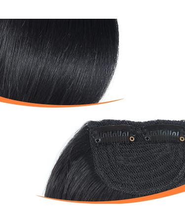 Thick Pony Clip-In Real Hair Fringe Extensions - Natural Look for Girls | Pitch Black - Buy Online on GoSupps.com