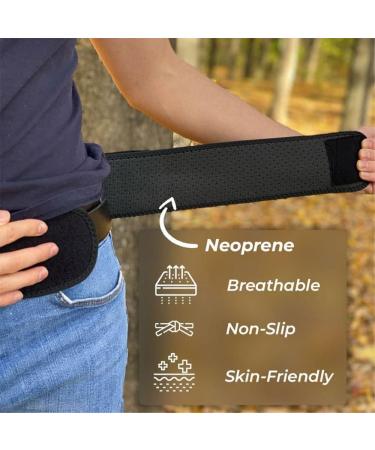 Premium Back Pain Relief Belt - Sciatica Support Brace for Lumbar & Pelvis | 2pc Lower Back Pain Relief - Buy Online on GoSupps.com