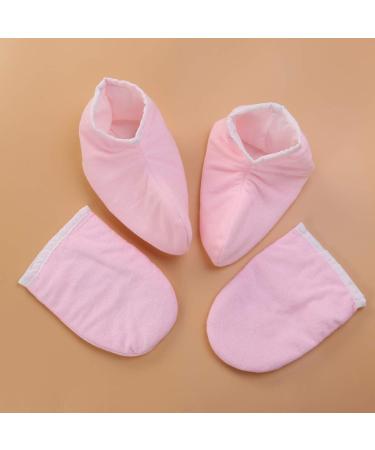 Healeved 4 Pairs Paraffin Wax Gloves Paraffin Wax for Hands Warm Gloves Spa Gloves Mittens Bath Treatment Mitt Paraffin Bath Mitts Thermal Gloves Kaleidoscope Toy Beauty Gloves Foot Pink - Buy Online on GoSupps.com