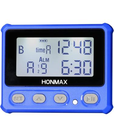 HONMAX Waterproof Interval Timer and Stopwatch with Backlight and Clock - Blue - Buy Online on GoSupps.com