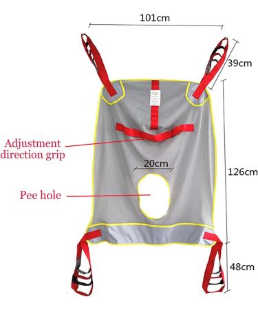 Patient Lift Sling Transfer Belt Mesh Open Type Toileting Sling Patient Lifter Nursing Sling for Seniors Bedridden Disabled Obesity - Buy Online on GoSupps.com