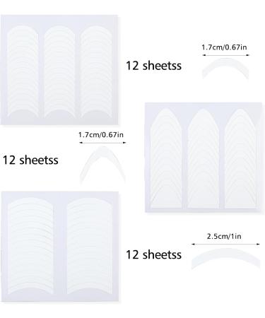 Buy Sibba 36 Pcs French Manicure Nail Stickers - Self-Adhesive Nail Design Tools for DIY Gel Nails | International Shipping Available - Buy Online on GoSupps.com