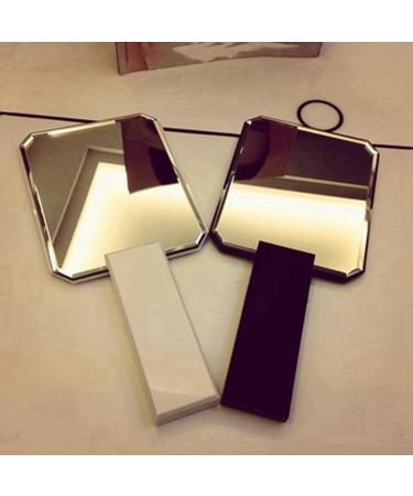 KVSERT 2X Handheld Cosmetic Mirror Barbers Beauty Hair Hairdressers Barbers Mirror Black - Buy Online on GoSupps.com