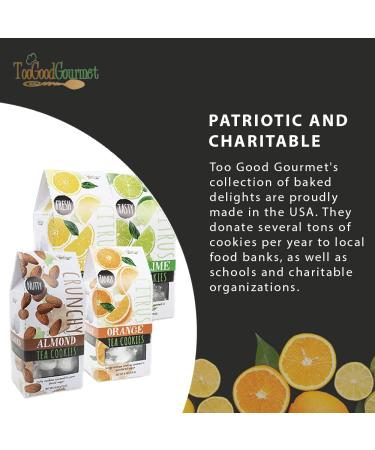 Too Good Gourmet Almond Tea Cookies - Soft Baked 6 Pack with Powder Sugar Topping - Perfect Gift Option - Buy Online on GoSupps.com