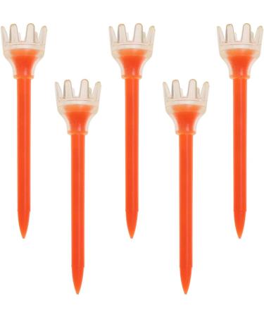 5pcs Lightweight & Durable Plastic Crown Top Golf Tees 7CM - Random Color - Buy Online on GoSupps.com