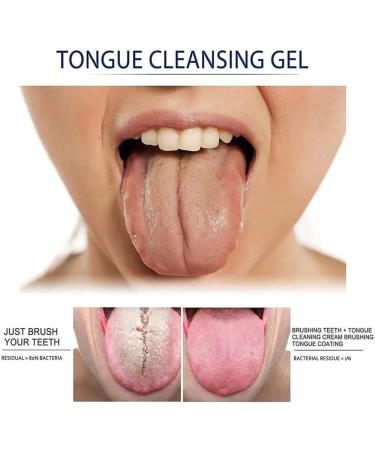Probiotic Tongue Cleaning Gel Set & Oral Hygiene Brush - Remove Bad Breath & Freshen Breath - 2PCS Peach - Buy Online on GoSupps.com