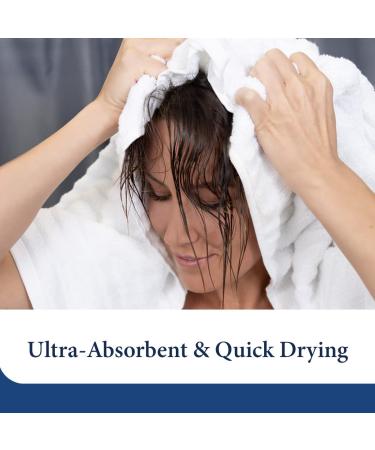 2-Pack Classic Cotton Washcloth Towel Set - Ultra Soft & Absorbent - Grey - Buy Online on GoSupps.com