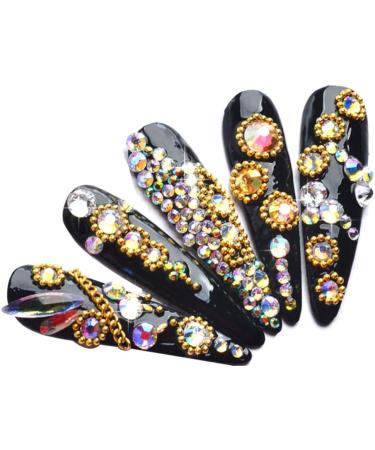 DIY Nails Rhinestones Nail Art Cosmetics Clothes Design Jewels Diamond Accessories Style4 nail art jewels accessories - Buy Online on GoSupps.com