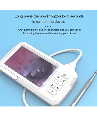 YUNCHUN Screen Endoscope - 1MP 3.9mm Camera 4.3" IPS Digital Otoscope for Ear Wax Removal 1920x1080P Rechargeable 2600mAh Battery - Buy Online on GoSupps.com