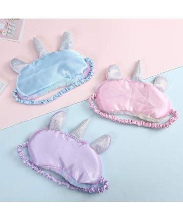 Fur Unicorn Sleep Mask - Plush Eye Cover for Women & Girls | Travel & Home Comfort - Buy Online on GoSupps.com
