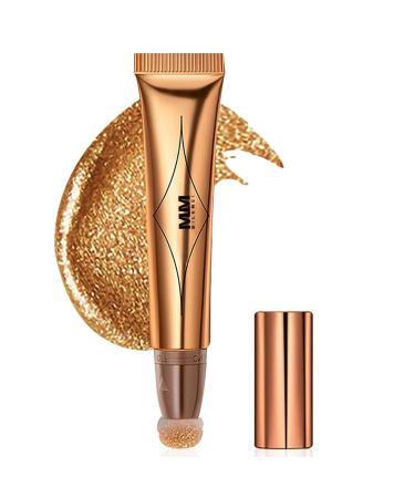 Contours Stick | Liquid Contours | Contours Wand | Highlighter Beauty Wand | Long Lasting Natural Shimmer Smooth Silky Cream Face Highlighter Bronzer Stick Makeup 05 Bronze Gold