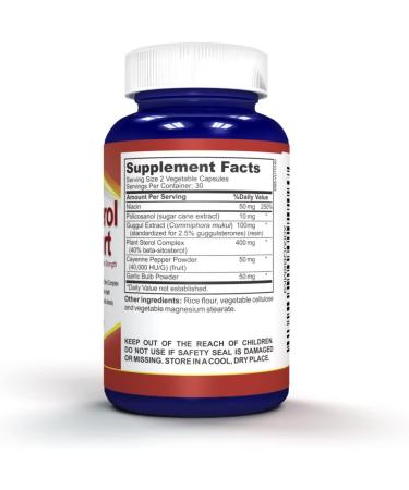 Cholesterol Support: Natural Supplement to Lower High Cholesterol & Triglycerides - Heart Healthy Formula - Buy Online on GoSupps.com