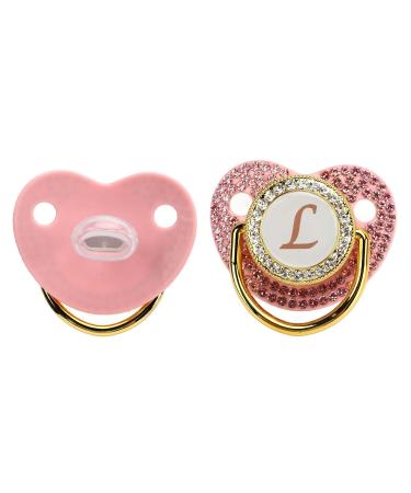 Shop Gold Color Rhinestone Baby Pacifier - Lightweight & Ergonomic - Perfect for International Shipping - Buy Online on GoSupps.com