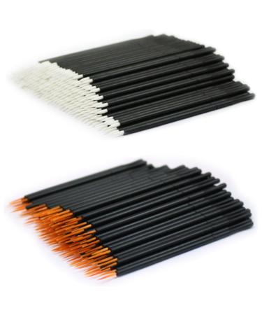 FOMIYES 50pcs Eyeliner Brush for Liner Makeup Eye Wands White Eye Makeup Tools Disposable Applicator 10*0.5cm White