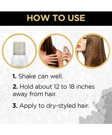 Punky Temporary Hair & Body Glitter Color Spray - Travel Size 3.5 oz (Gold/Silver) - Buy Online on GoSupps.com