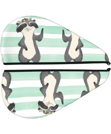 Buy Cute Raccoon Microfiber Hair Towel - Soft Super Absorbent Quick Dry Wrap for Long Curly & Thick Hair - Buy Online on GoSupps.com