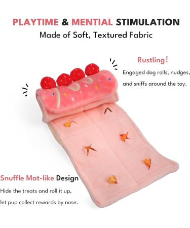 CHEWFFON Dog Birthday Cake Puzzle Toy for Mental Stimulation - Strawberry Cake Flavor - Buy Online on GoSupps.com