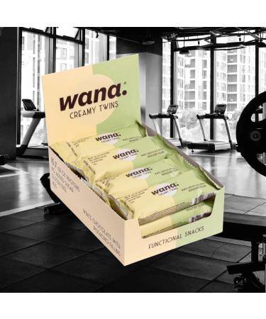 Wana | Creamy Twins (12x45g) | Protein Bars | No added sugar - Pistachio - Buy Online on GoSupps.com