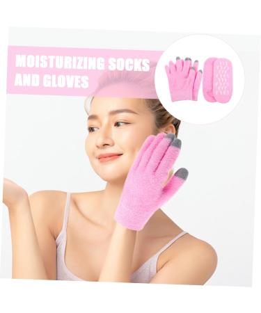 FRCOLOR 1 Set Gloves and Foot Mask Set Socks for Women Comfortable Moisturizing Gloves Female Moisturizing Gloves Moisturizing Socks for Foot Care Fabric Yarn Hand Pink Girl Child - Buy Online on GoSupps.com