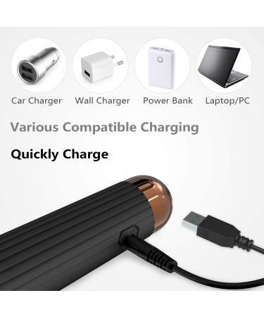 SENDRY Mini Cordless Wand Massager - 160 Vibration Modes - Waterproof & Rechargeable (Black) - Buy Online on GoSupps.com
