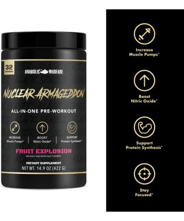 Nuclear Armageddon Pre Workout Powder by Anabolic Warfare - Fruit Explosion - 30 Servings - Buy Online on GoSupps.com