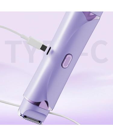 Smileshiney Womens Bikini Shaver Bikini Shaver Leather Double Heads Body Shaver Personal Trimmer Facial Hair Remover for Underarm Leg Arm Body Face Purple - Buy Online on GoSupps.com