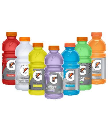 Gatorade Sports Drinks Variety Pack - Electrolyte Beverage 591ml Each Pack of 7 Random Mixed - Hydration for Athletes