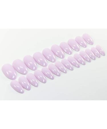TEN NAILS 24pcs Stiletto False Nails Almond Fake Nails Acrylic Long Tips 12 Sizes with Glue (Lilac) - Buy Online on GoSupps.com