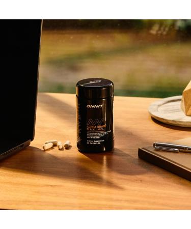 ONNIT Alpha Brain Black Label Capsules IGEN Non-GMO Tested Citicoline Brain Supplement for Concentration and Memory Lion s Mane Lutemax Lutein L Theanine and Mucuna Pruriens 80 Count - Buy Online on GoSupps.com