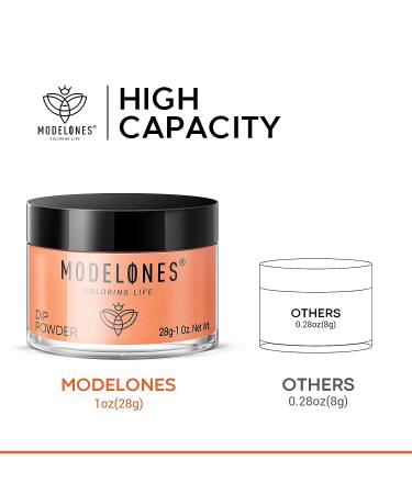 Modelones Dip Powder Pale Violet Red French Nail Dipping Powder - 1 Oz Coral - Buy Online on GoSupps.com