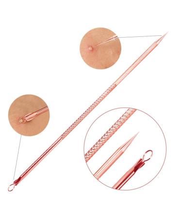 Blackhead Remover Pimple Extractor Tool Kit - Acne Treatment for Blemish & Whitehead Removal - 4 Piece Set with Case - Buy Online on GoSupps.com