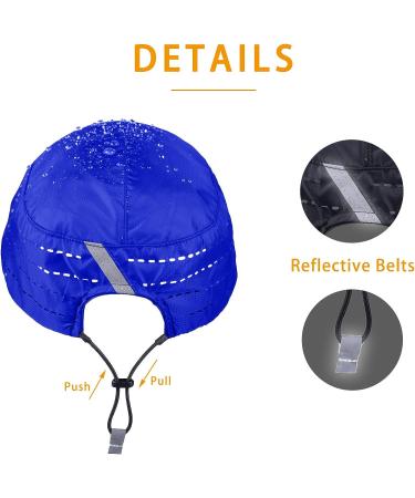 Water Resistant Reflective Running Cap | Breathable Ultralight Sport Hat for Men and Women - Blue - Buy Online on GoSupps.com