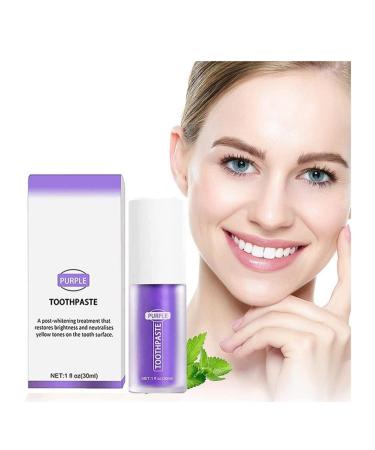 Purple Toothpaste for Teeth Whitening  Whitening Toothpaste for Sensitive Teeth  Reduce Yellow Toothpaste Cleaner  Gentle on Tooth Enamel and Gums