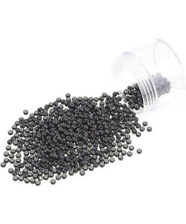 500PCS #3 Dark Brown Hair Extension Beads Silicone Lined Micro Rings Nano Beads - Kullke Hair Extension - Buy Online on GoSupps.com