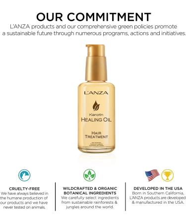 L'ANZA Keratin Healing Oil Treatment - Restores, Revives, and Nourishes Dry Damaged Hair & Scalp - 6.2 Fl Oz (Pack of 1) - Buy Online on GoSupps.com