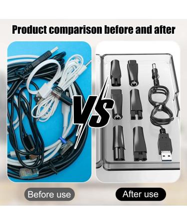 Riisoyu 5V USB Mesh Cable Razor Charger | 7 Plugs Multi-Function USB Adapter Set for All Hair Cutting & Razor Devices - Buy Online on GoSupps.com