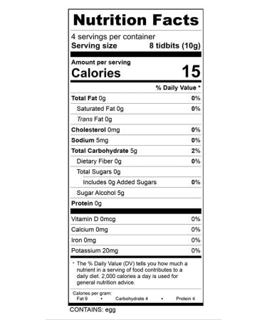 Tidbits Fun Bites Meringue Variety Pack - Low Calorie, Gluten Free, Sugar Free, Low Carb, Diabetic Snacks - Vanilla, Strawberry, Caramel, Chocolate Flavors - 5.64 Ounce (Pack of 4) - Buy Online on GoSupps.com