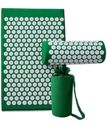 FLY Acupressure Pad & Pillow Set - Neck Pain Relief Massage Therapy with Carrying Bag | Purple Yoga Brick for Relaxation - Buy Online on GoSupps.com