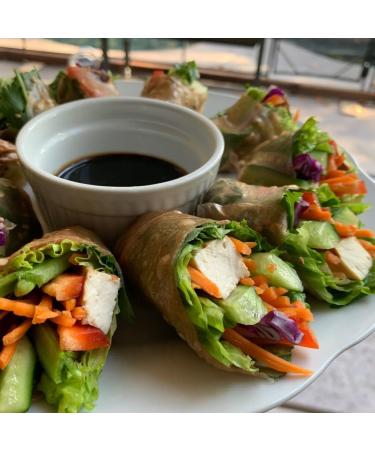 Vietnamese Round Brown Rice Paper Spring Roll Wrapper 16cm 300g (Pack of 2) Halal Vegan & Gluten Free - Buy Online on GoSupps.com