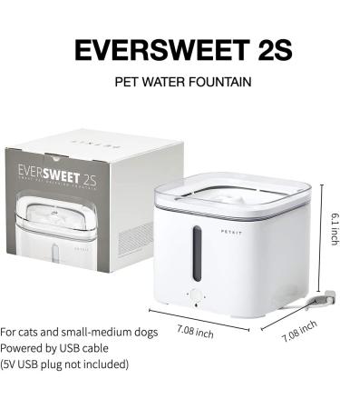 PETKIT Eversweet 2L Pet Water Fountain Dispenser - Ultra-Quiet Quadruple Filtration - Buy Online on GoSupps.com